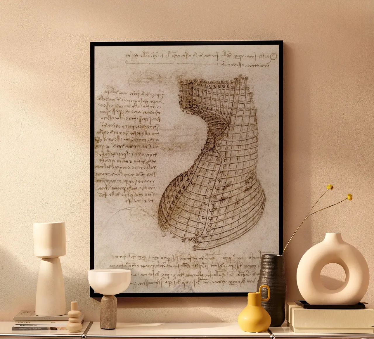 Schema di calco per la parte della testa di un cavallo poster con telaio in legno da James McIntosh