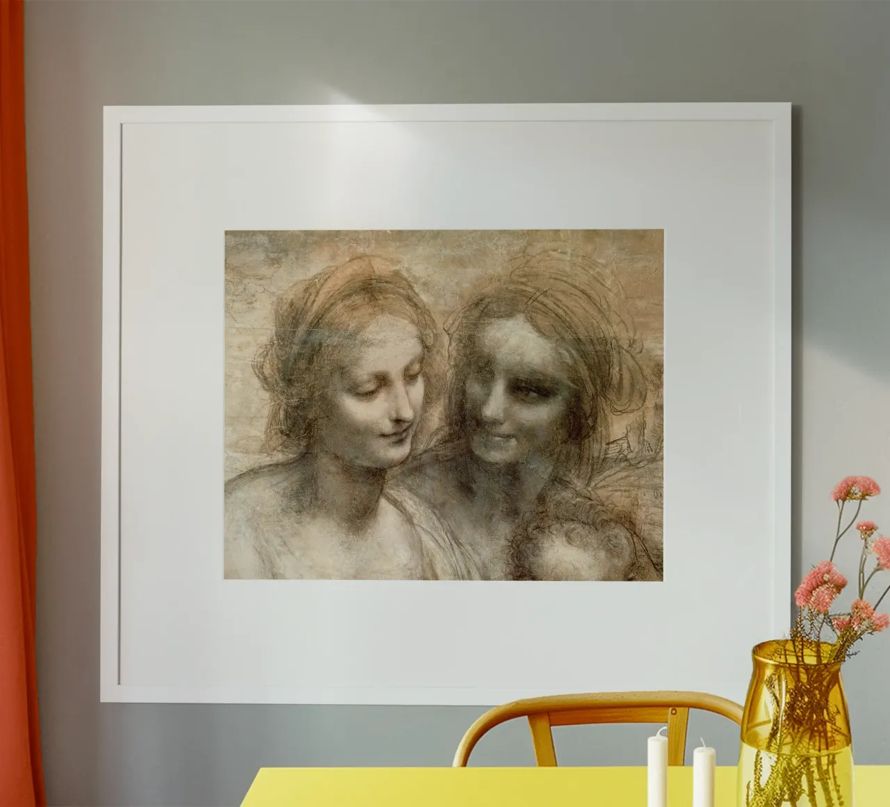The Virgin and Child with Saint Anne and Saint John the Bapt poster by James McIntosh