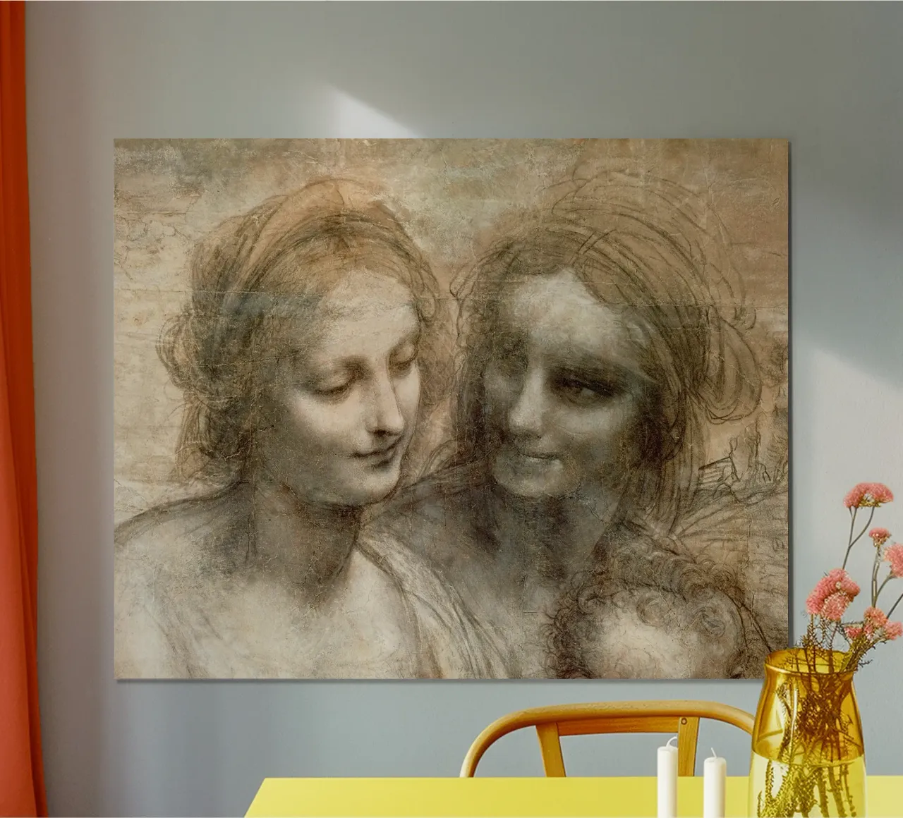 The Virgin and Child with Saint Anne and Saint John the Bapt poster by James McIntosh