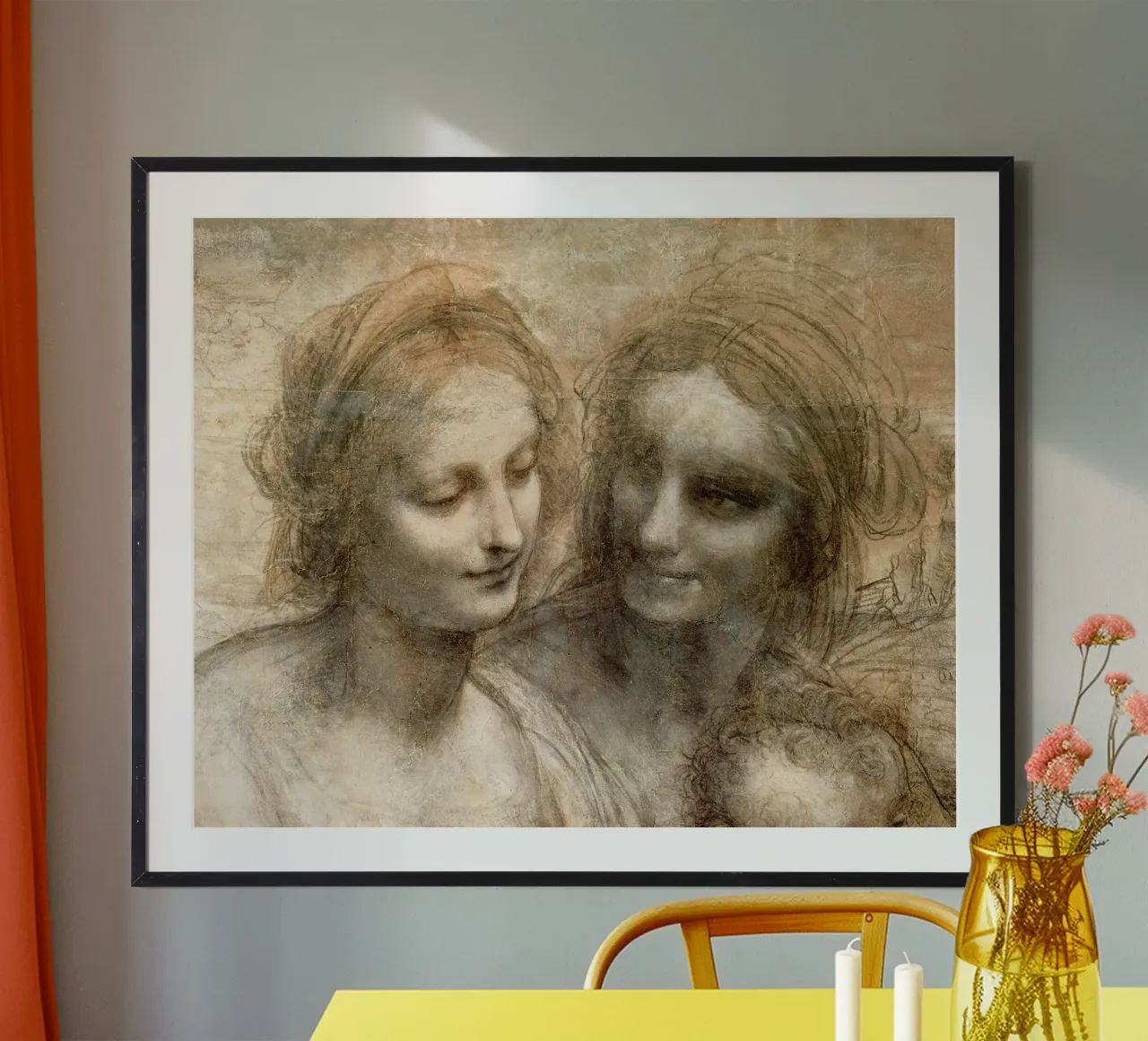 The Virgin and Child with Saint Anne and Saint John the Bapt poster by James McIntosh