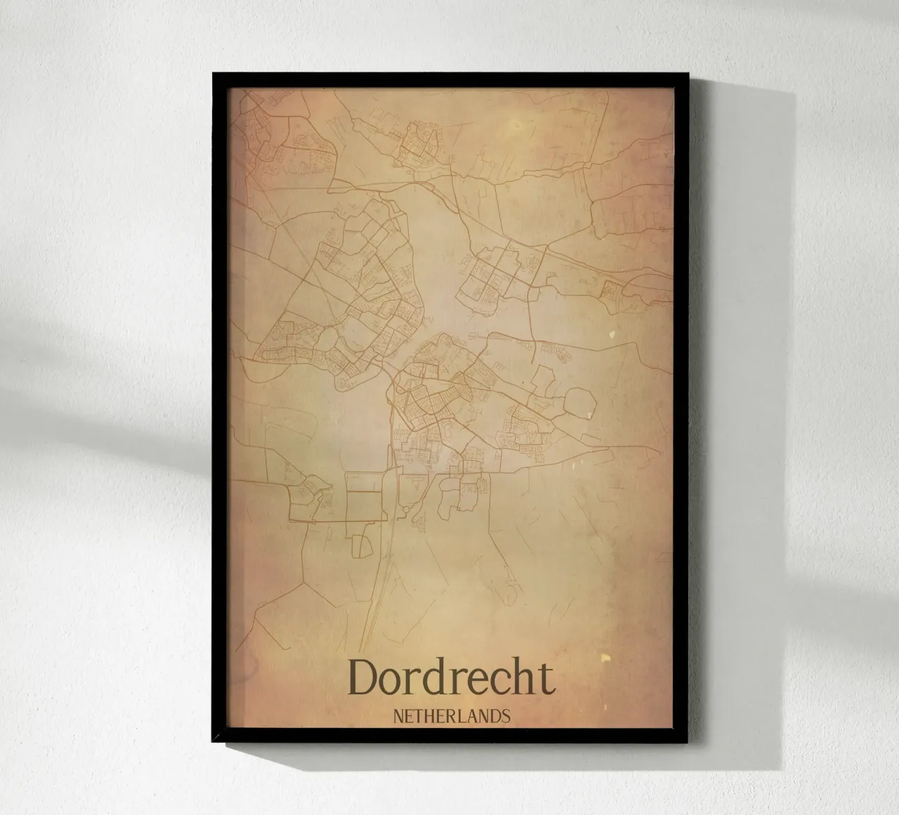 Dordrecht NETHERLANDS poster con telaio in plastica da WorldPrint