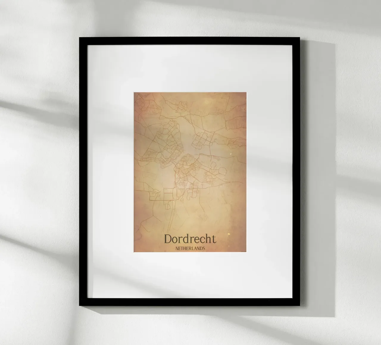 Dordrecht NETHERLANDS poster con telaio in plastica da WorldPrint
