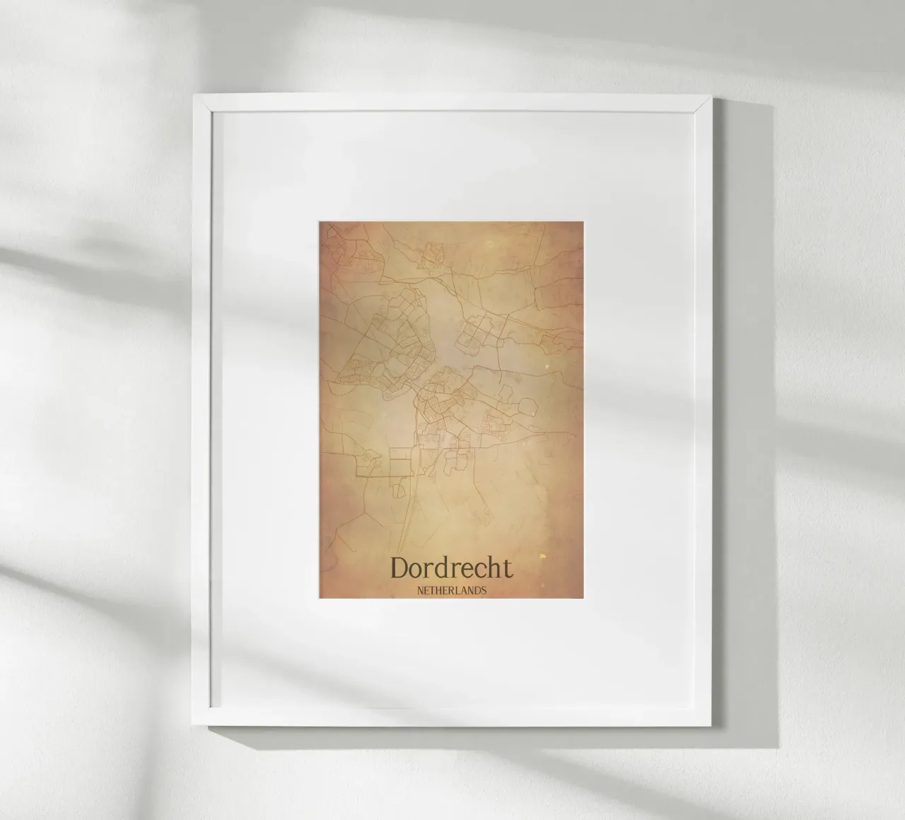 Dordrecht NETHERLANDS poster con telaio in plastica da WorldPrint