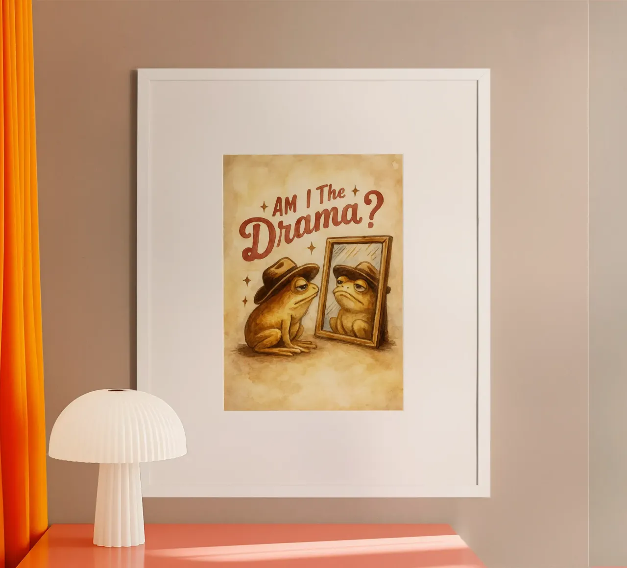 Sono la rana divertente del dramma poster da cepeducks