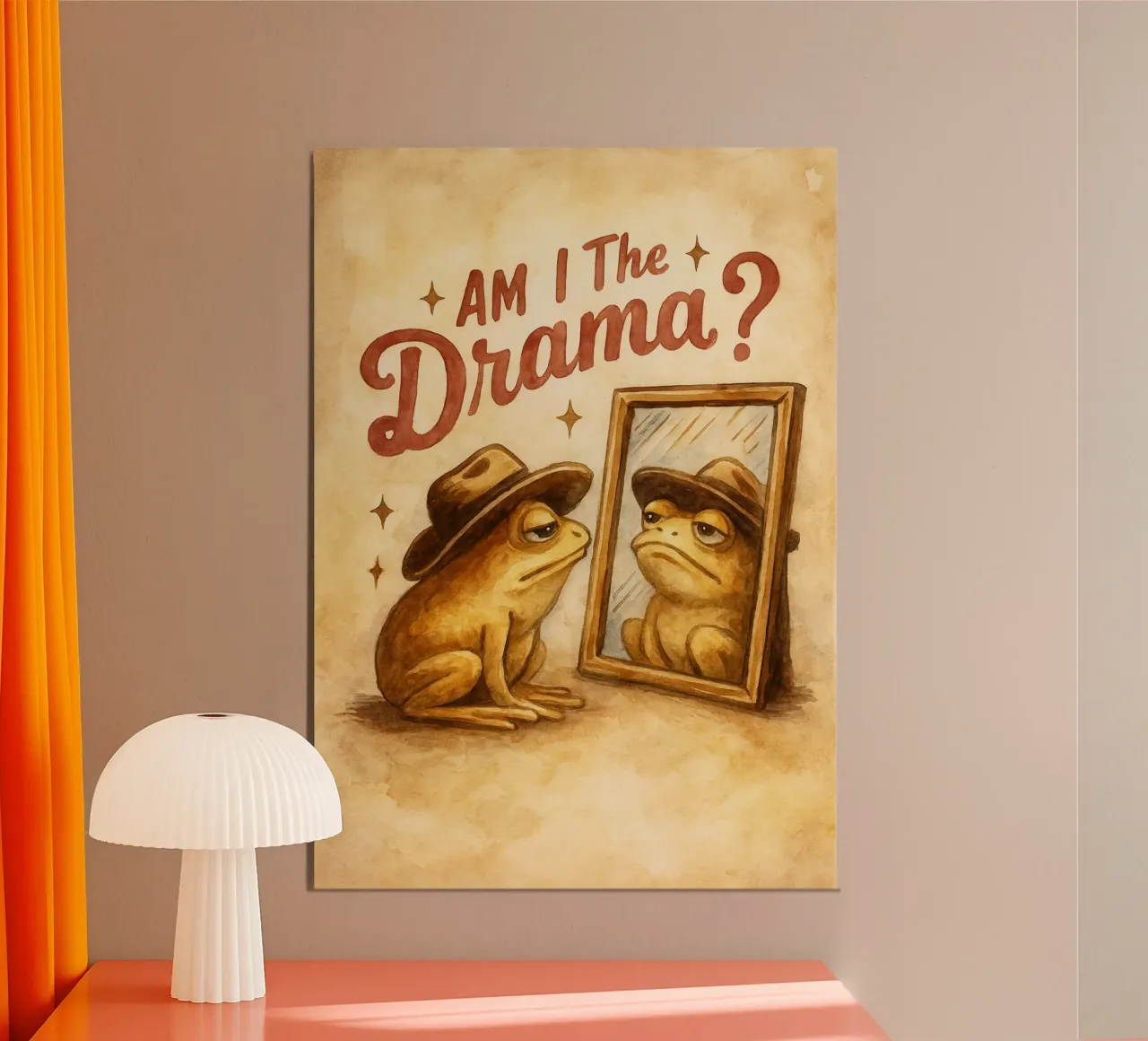 Sono la rana divertente del dramma poster da cepeducks