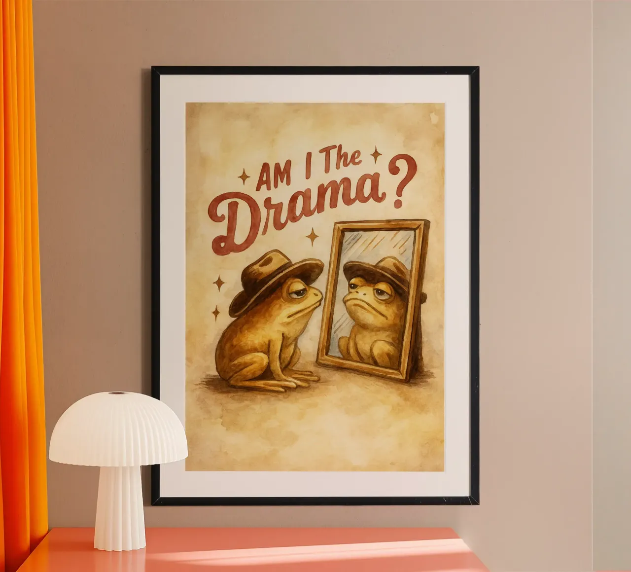 Sono la rana divertente del dramma poster da cepeducks