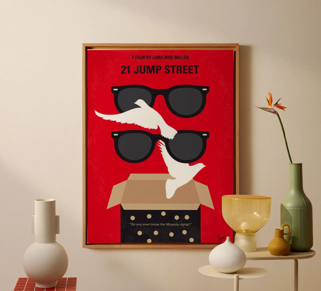 21 Jump Street di Chungkong tela con Cornice a cassetta da jammie