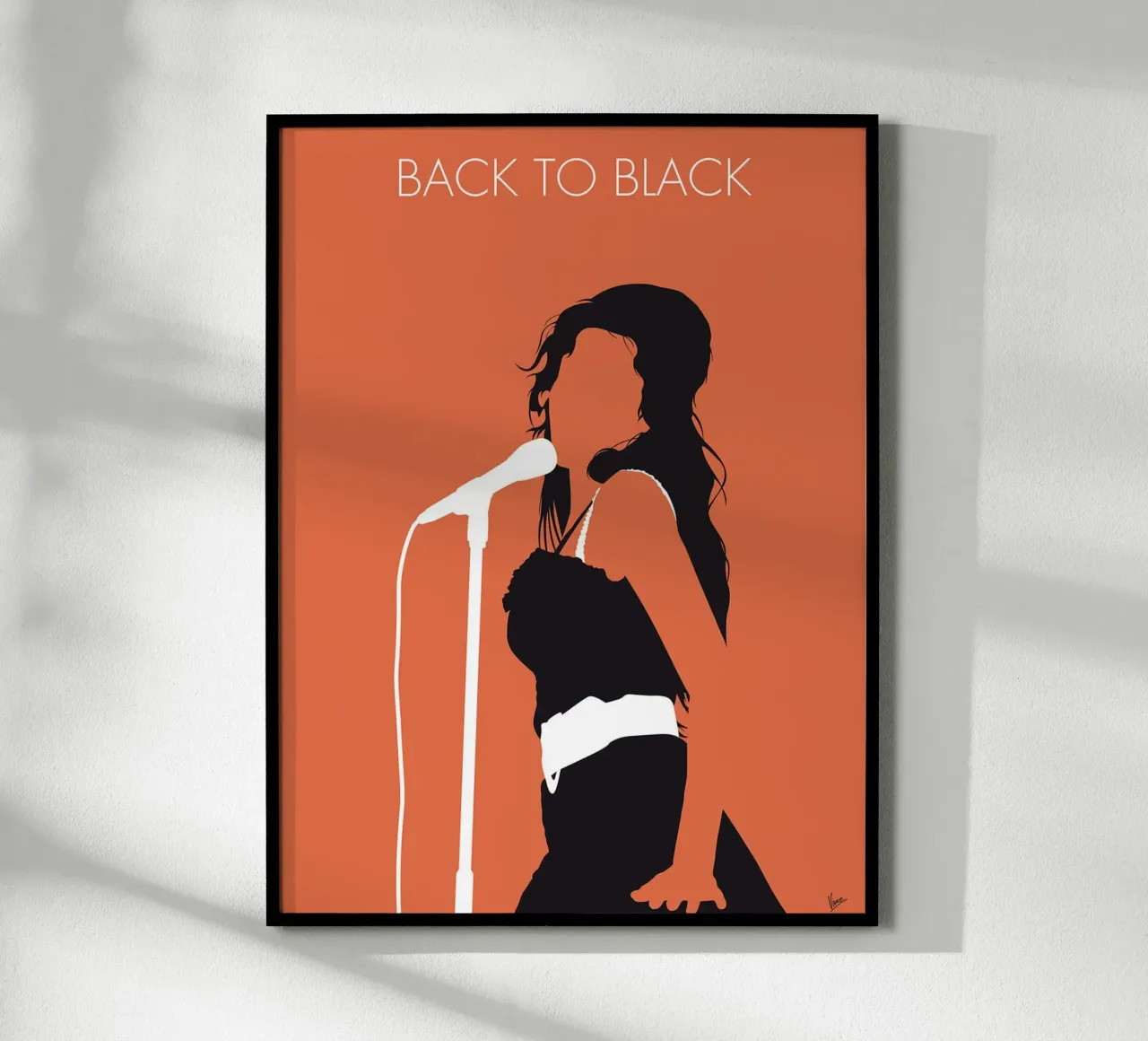 Amy Winehouse - Back To Black di Chungkong poster con telaio in alluminio da jammie