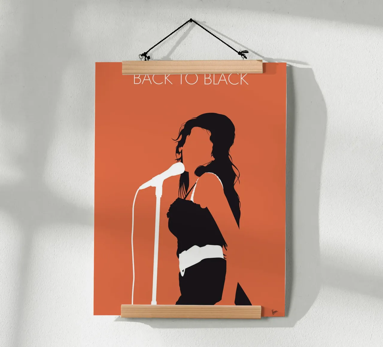 Amy Winehouse - Back To Black di Chungkong poster con telaio in alluminio da jammie