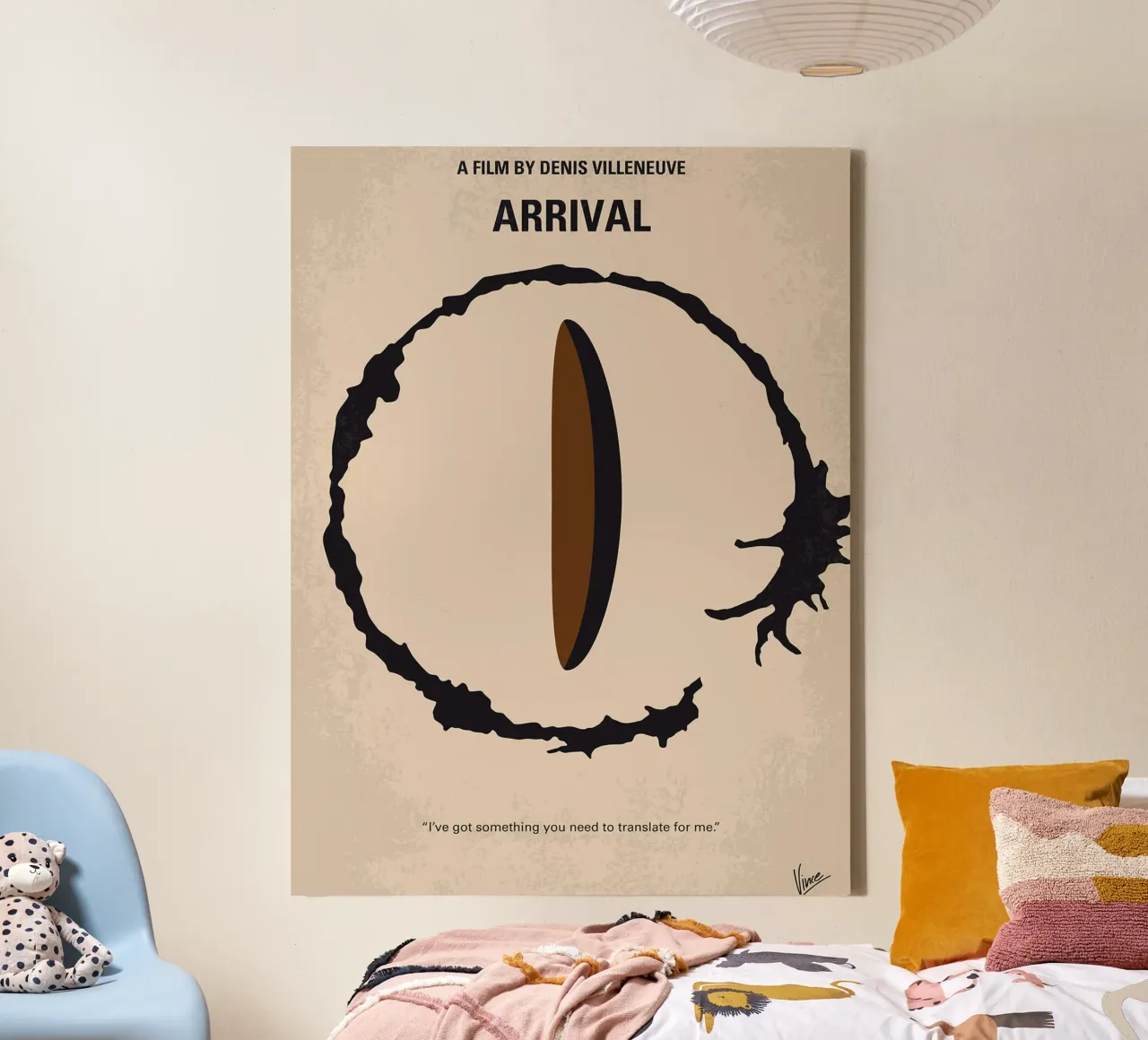 Aankomst door Chungkong canvas met Baklijst van jammie