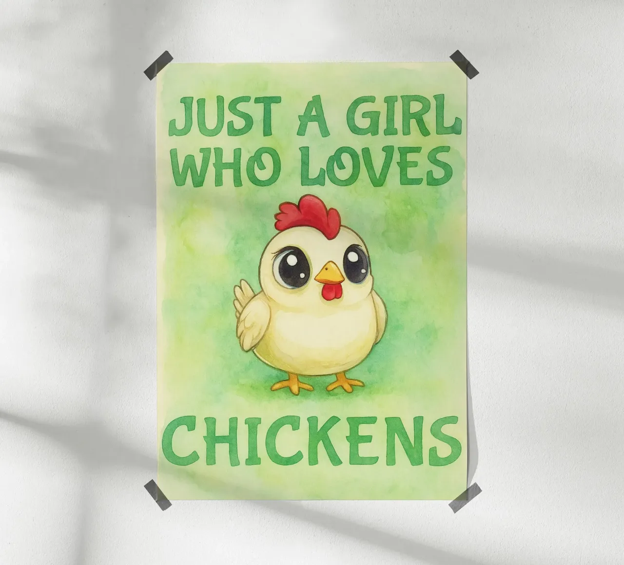 solo una ragazza che ama il pollo poster da cepeducks
