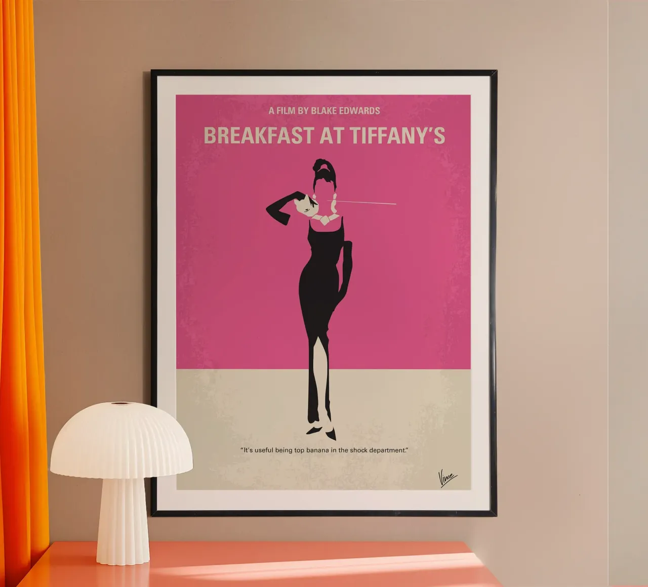 Colazione da Tiffany di Chungkong poster con telaio in alluminio da jammie
