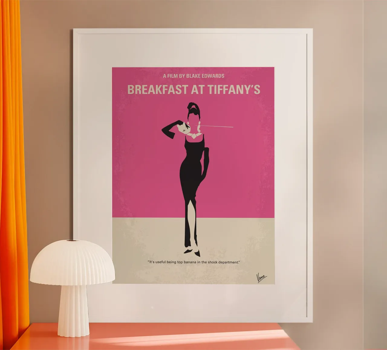 Colazione da Tiffany di Chungkong poster con telaio in alluminio da jammie