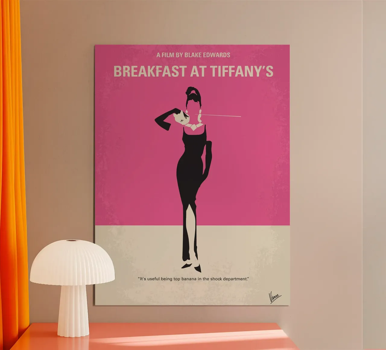 Colazione da Tiffany di Chungkong poster con telaio in alluminio da jammie
