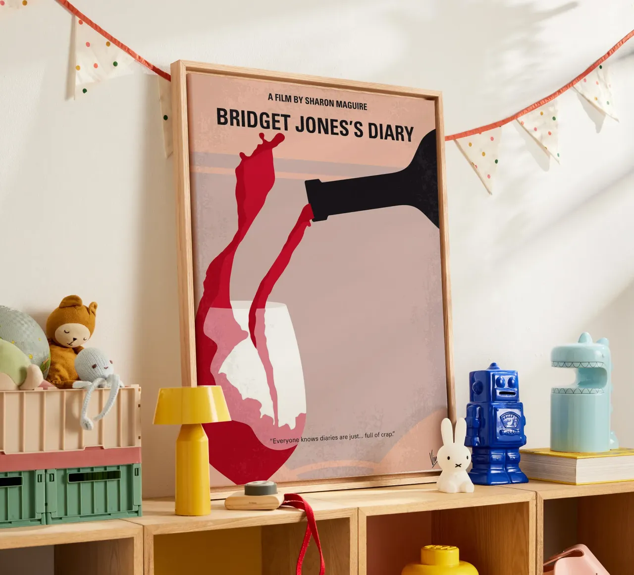 Dagboek van Bridget Jones door Chungkong canvas met Baklijst van jammie