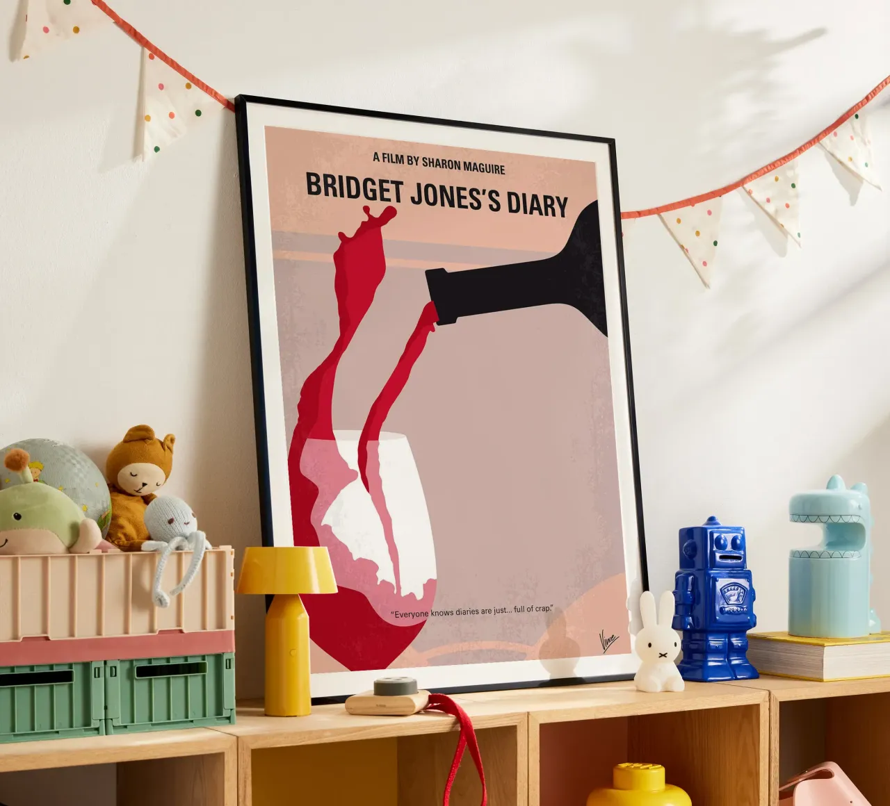 Il diario di Bridget Jones di Chungkong poster con telaio in legno da jammie