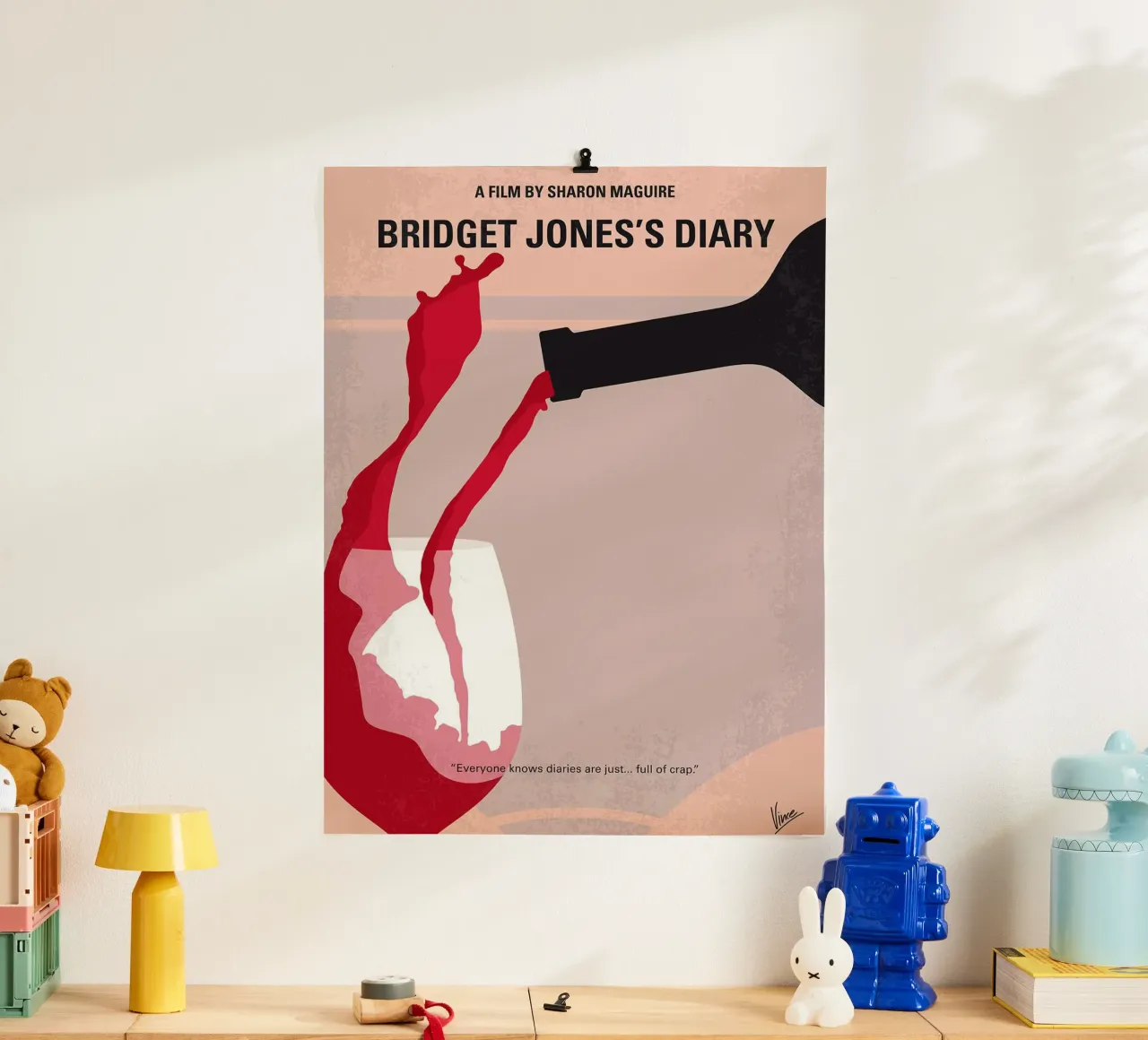 Il diario di Bridget Jones di Chungkong poster con telaio in legno da jammie