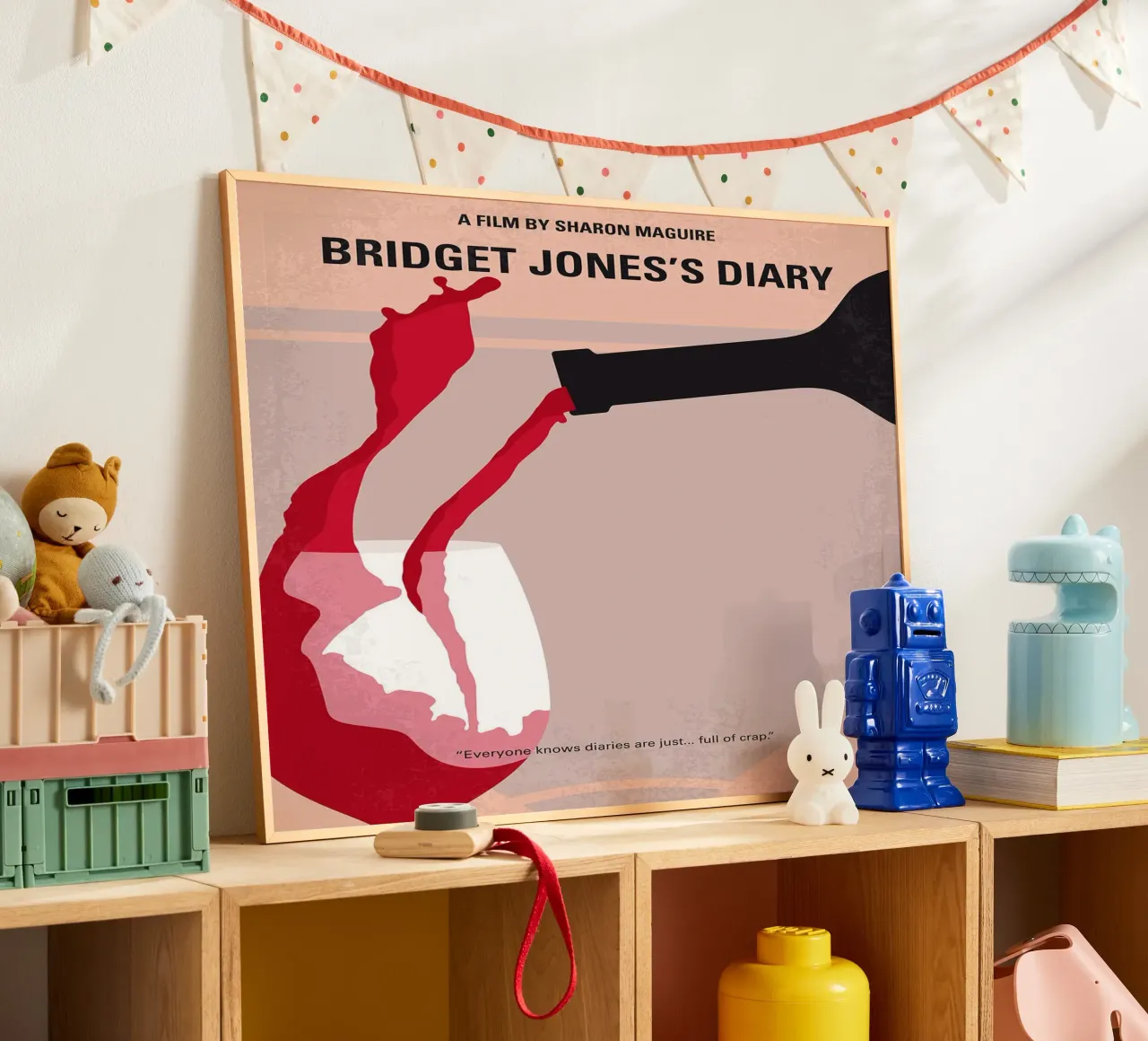 Il diario di Bridget Jones di Chungkong poster con telaio in legno da jammie