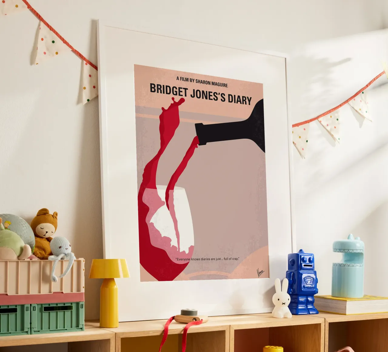Il diario di Bridget Jones di Chungkong poster con telaio in legno da jammie