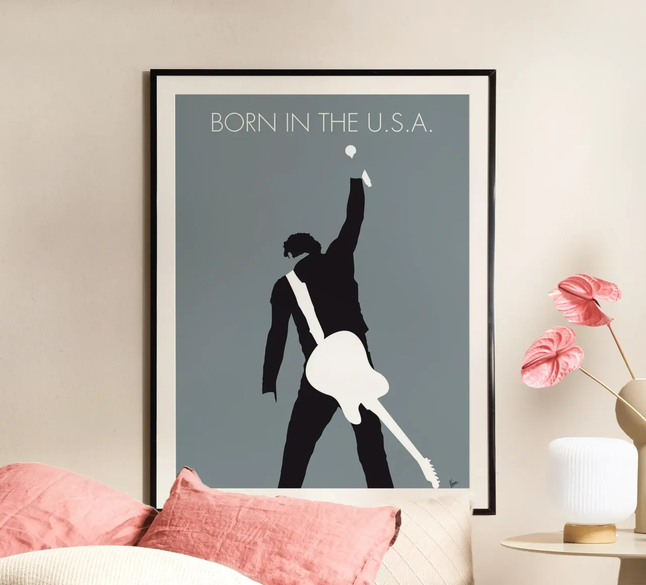 Bruce Springsteen, nacido en EE.UU. por Chungkong poster de jammie