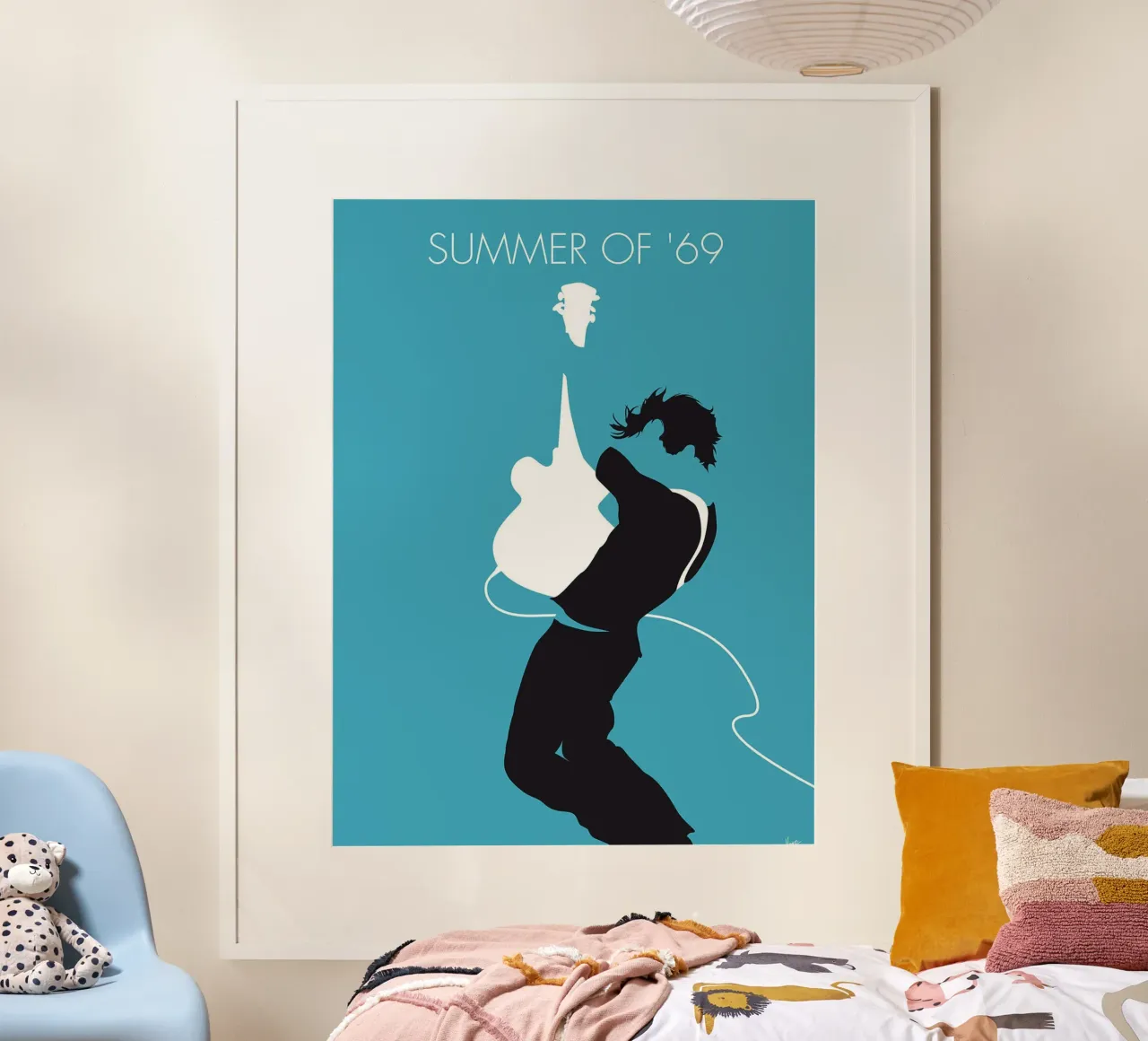 Bryan Adams - Summer Of '69 di Chungkong poster con telaio in alluminio da jammie