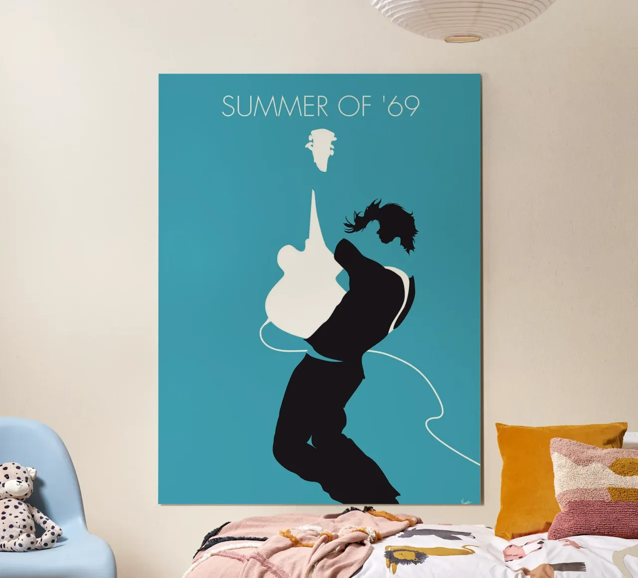 Bryan Adams - Summer Of '69 di Chungkong poster con telaio in alluminio da jammie