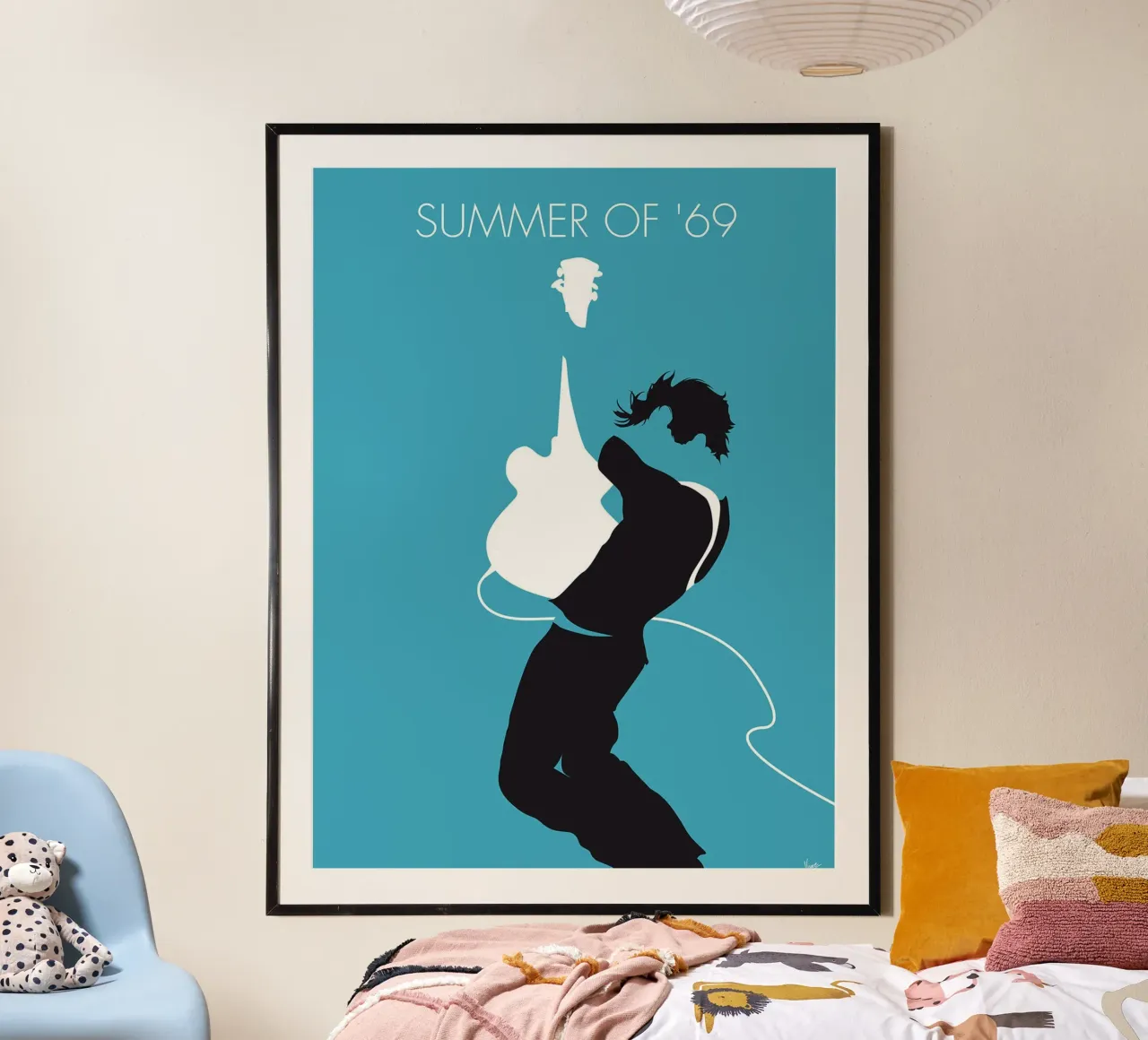 Bryan Adams - Summer Of '69 di Chungkong poster con telaio in alluminio da jammie