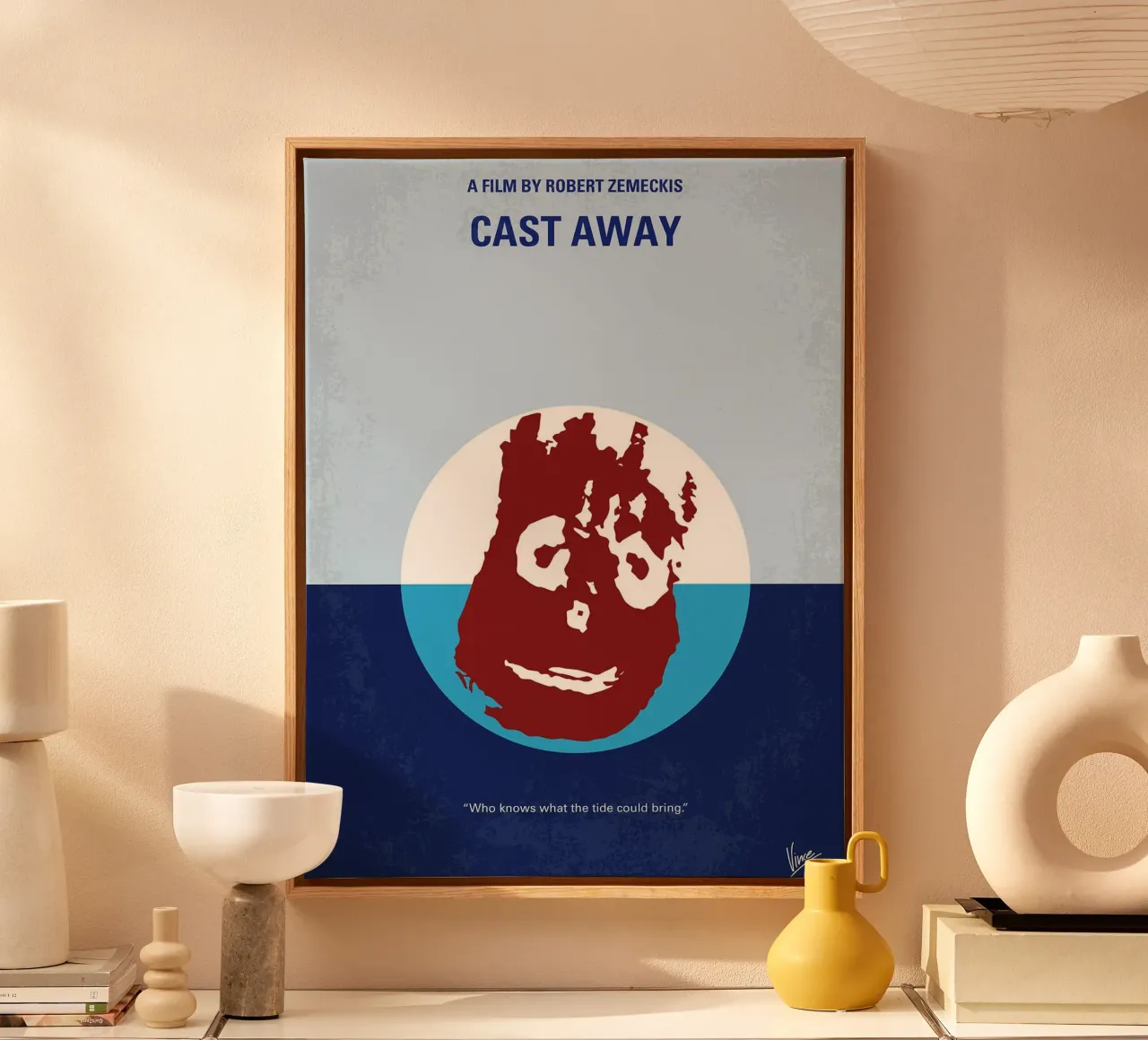 Weggeworpen door Chungkong canvas met Baklijst van jammie