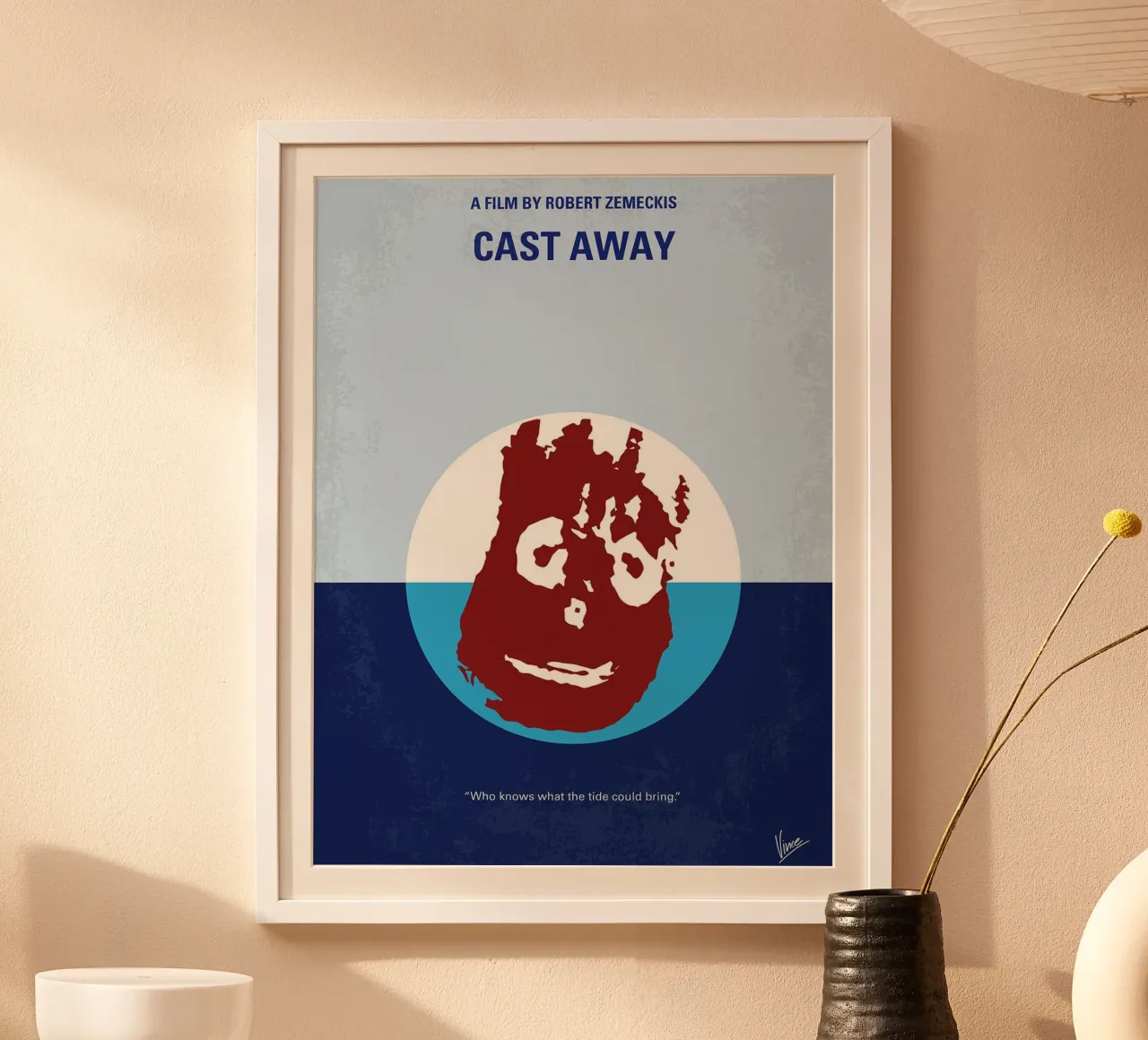 Cast Away di Chungkong poster con telaio in plastica da jammie
