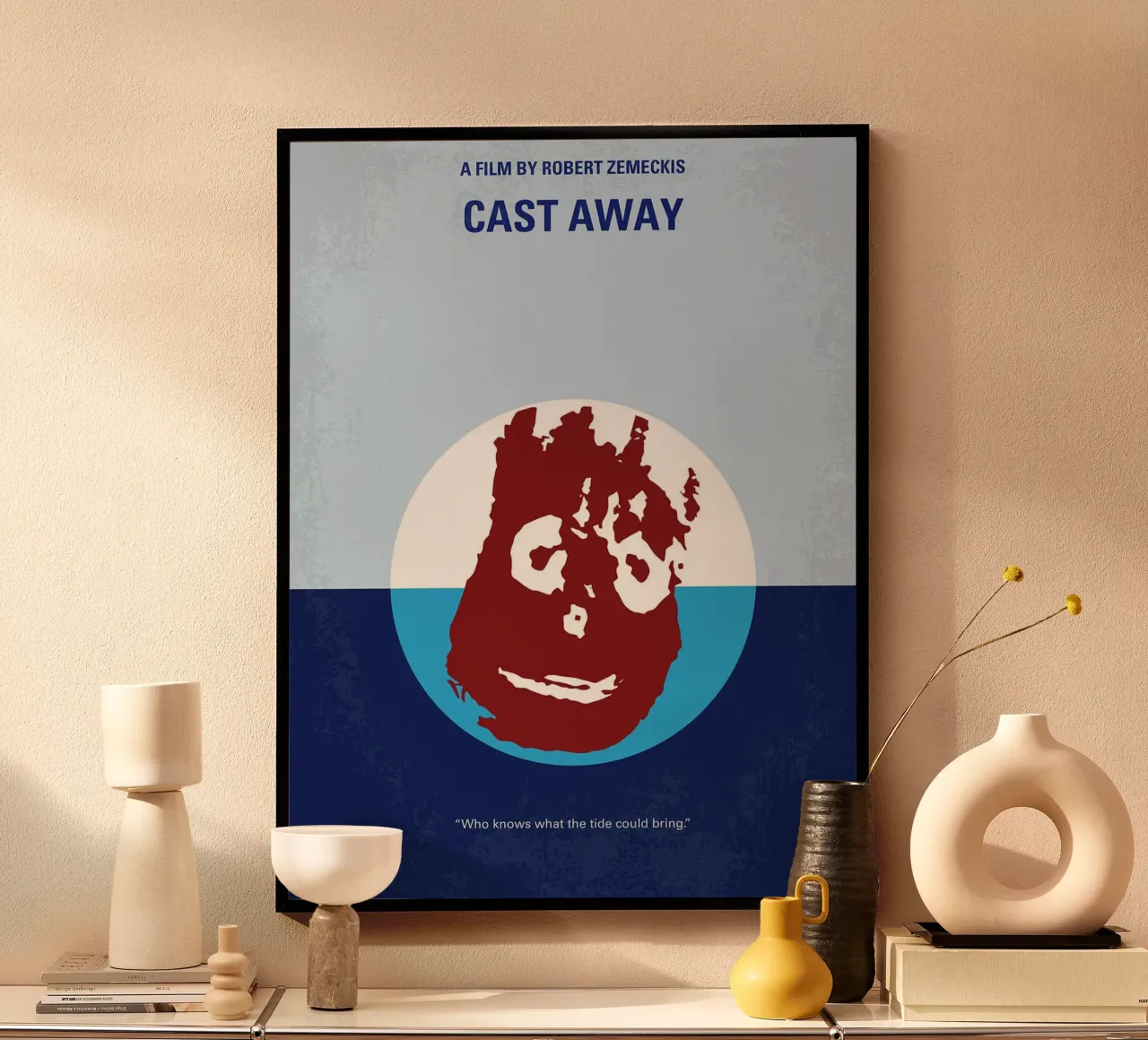 Cast Away di Chungkong poster con telaio in plastica da jammie