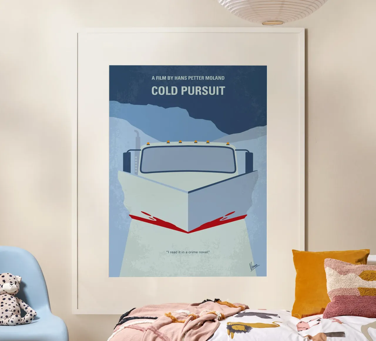 Inseguimento a freddo di Chungkong poster con telaio in legno da jammie