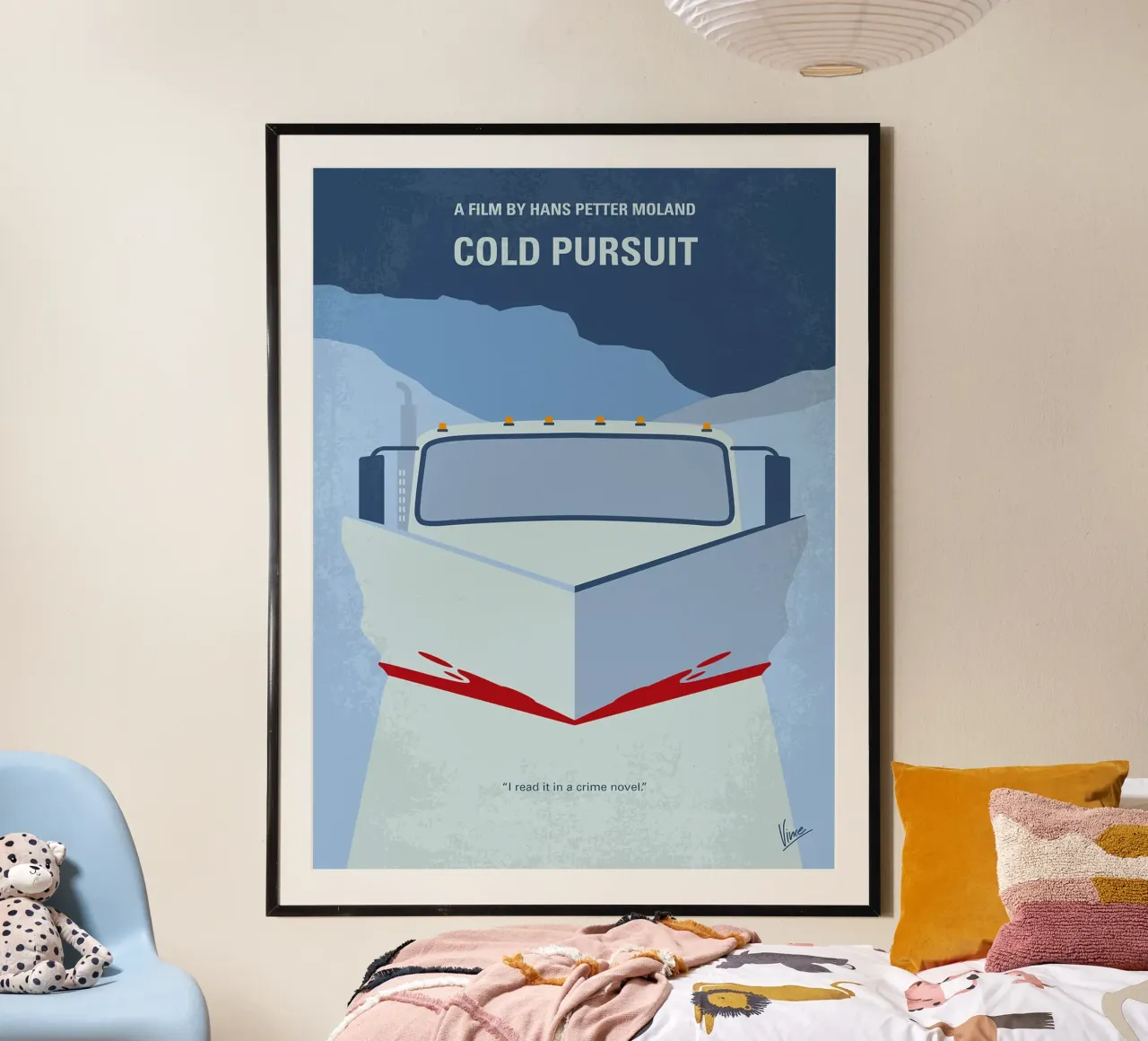 Inseguimento a freddo di Chungkong poster con telaio in legno da jammie