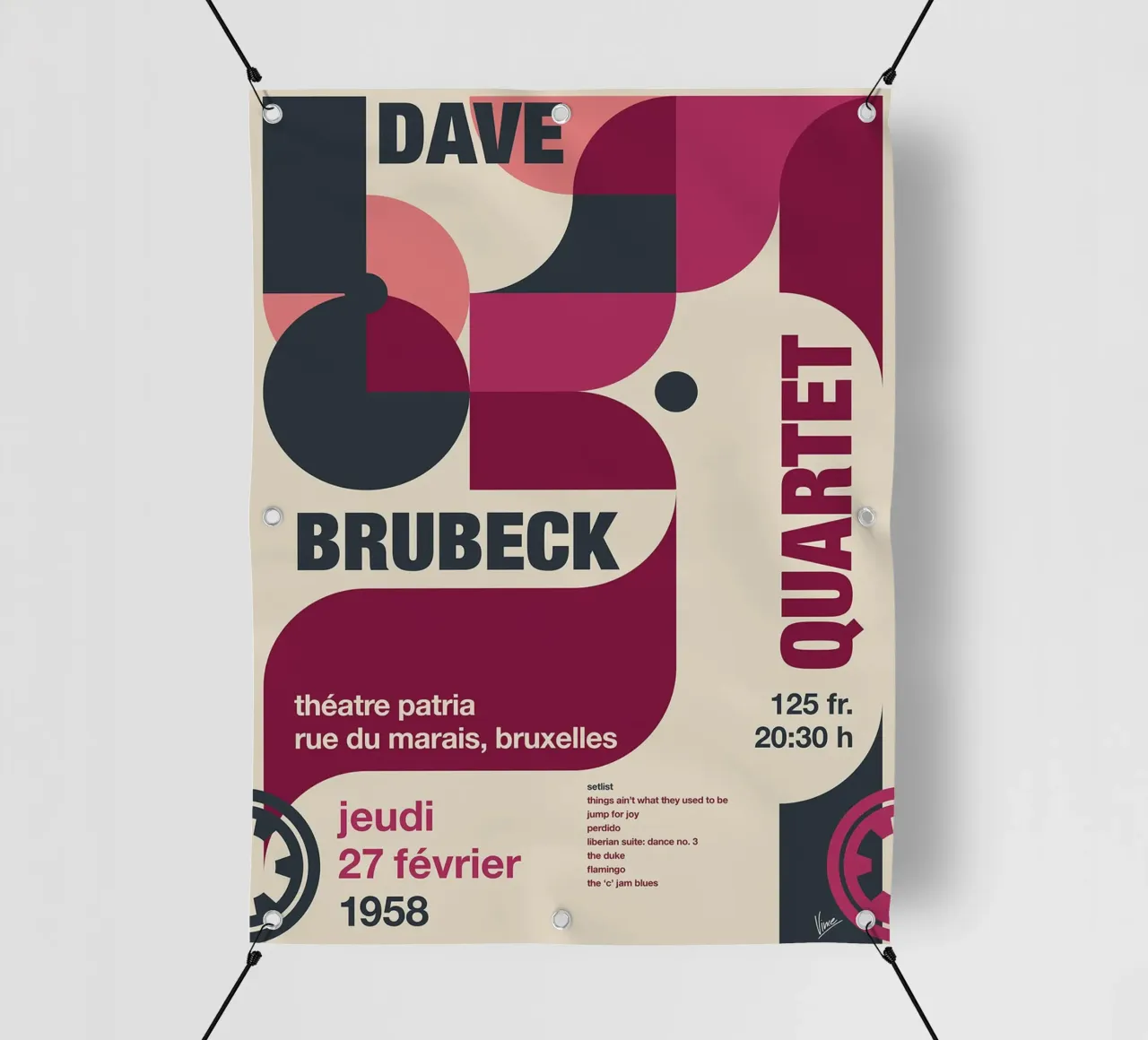 Quartetto Dave Brubeck di Chungkong telo in pvc da jammie