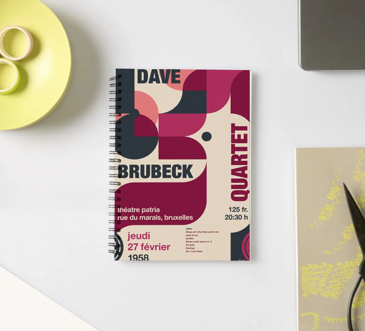 Quartetto Dave Brubeck di Chungkong diario ad anelli da jammie