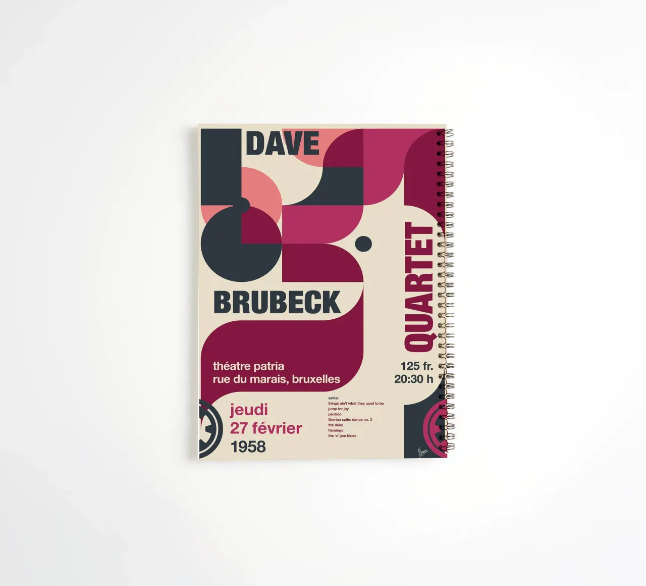 Quartetto Dave Brubeck di Chungkong diario ad anelli da jammie