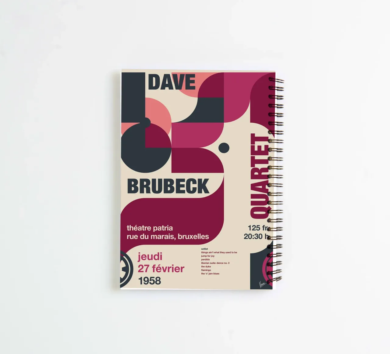Quartetto Dave Brubeck di Chungkong diario ad anelli da jammie