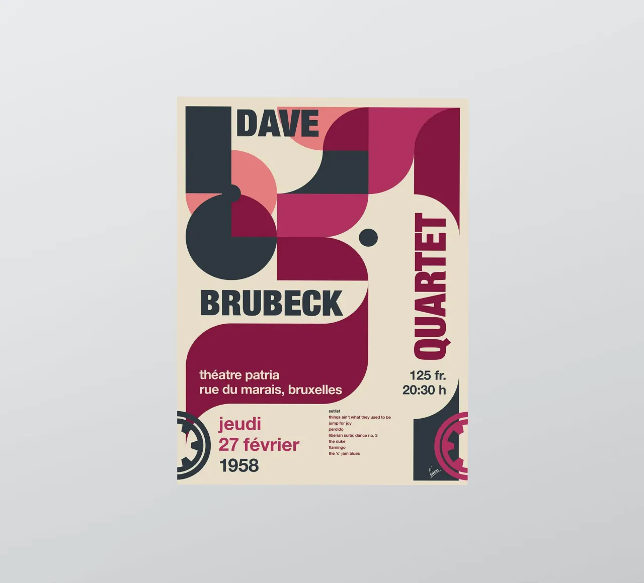 Quartetto Dave Brubeck di Chungkong adesivo da jammie