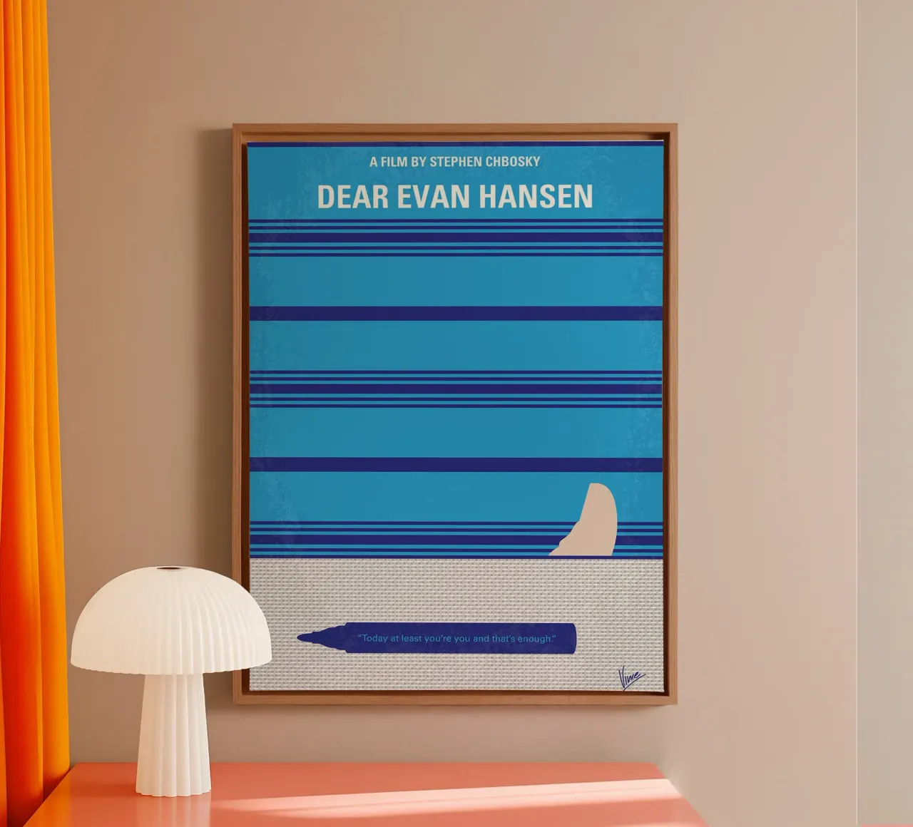 Dear Evan Hansen door Chungkong canvas met Baklijst van jammie