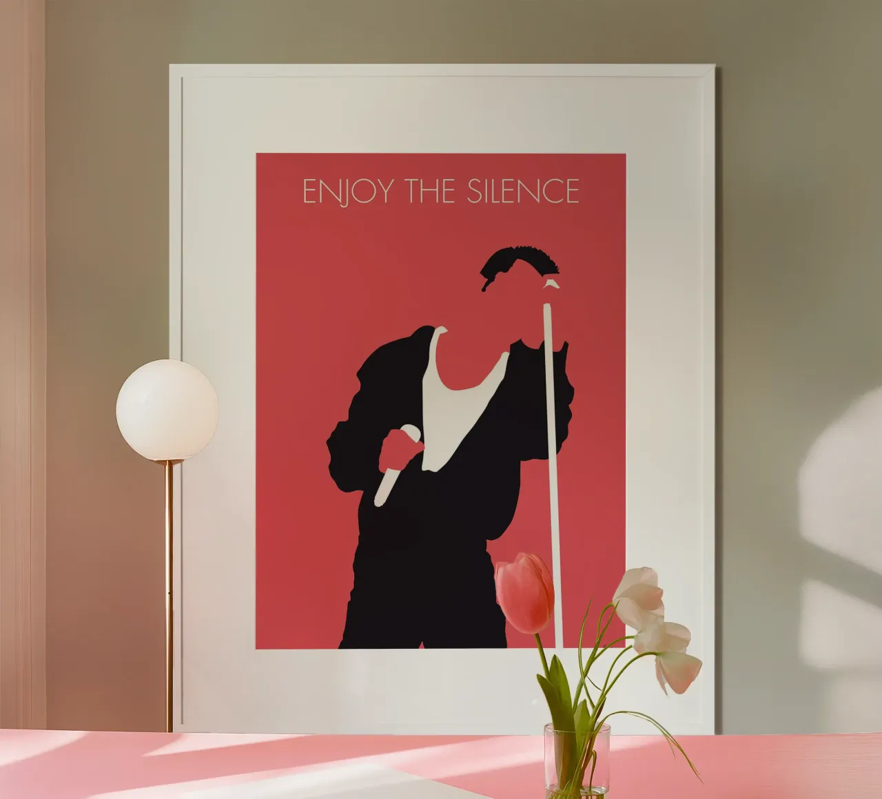 Depeche Mode - Enjoy The Silence di Chungkong poster con telaio in plastica da jammie