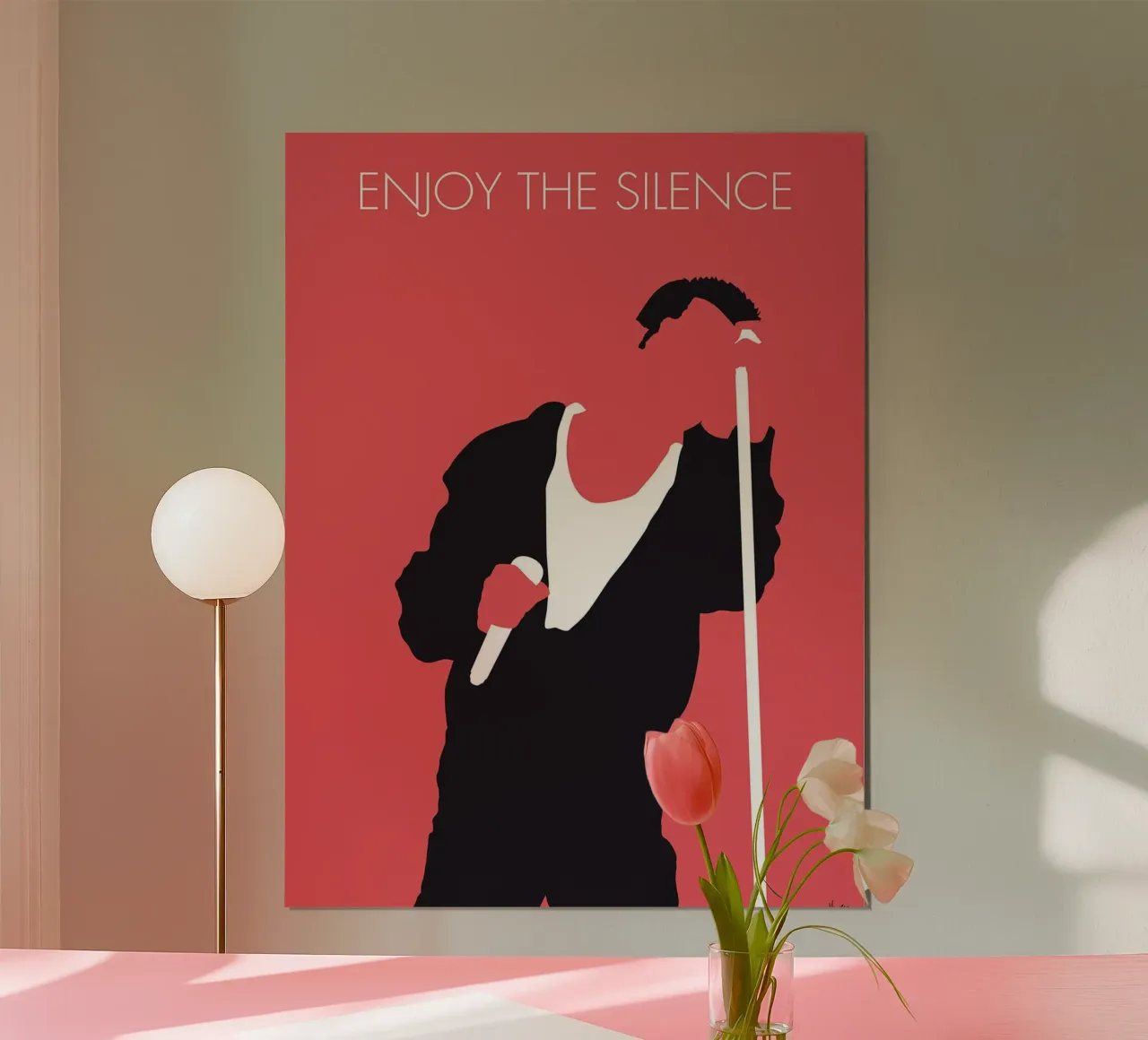 Depeche Mode - Enjoy The Silence di Chungkong poster con telaio in plastica da jammie