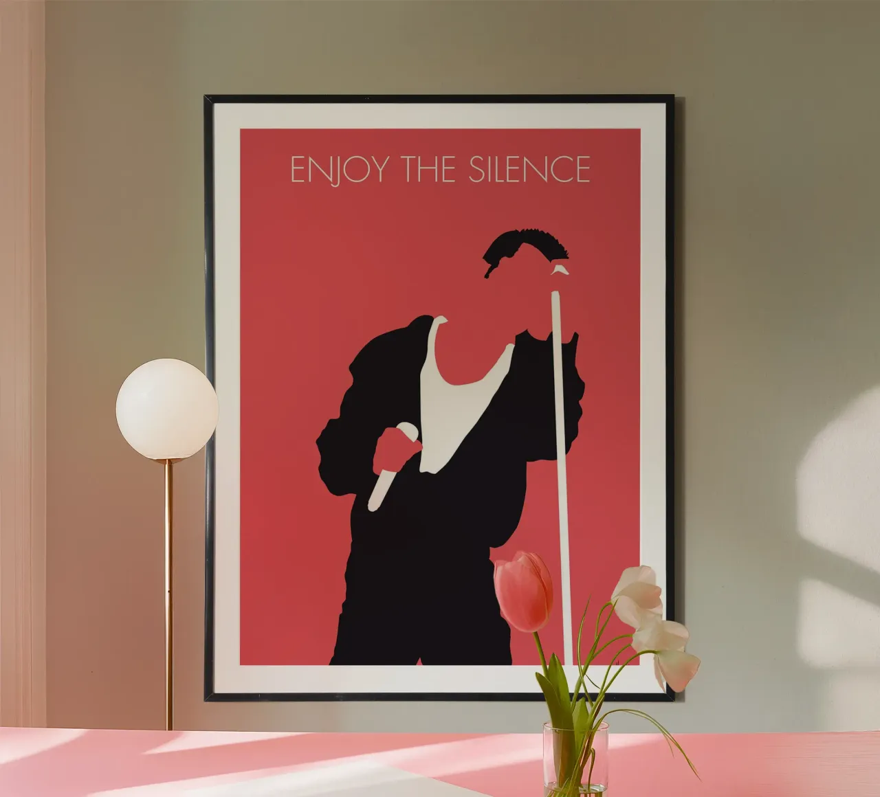Depeche Mode - Enjoy The Silence di Chungkong poster con telaio in plastica da jammie