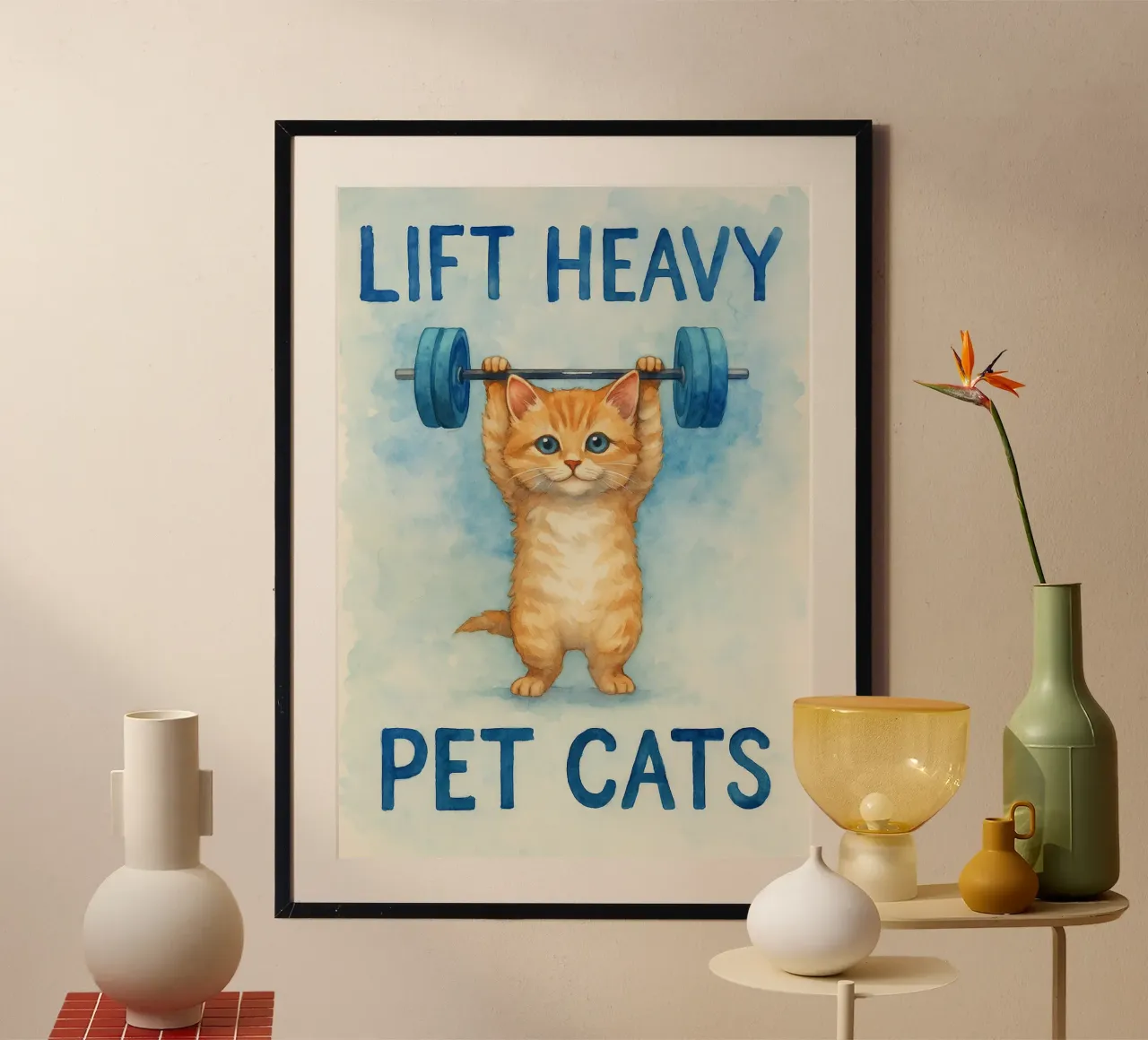 sollevare gatti domestici pesanti poster da cepeducks