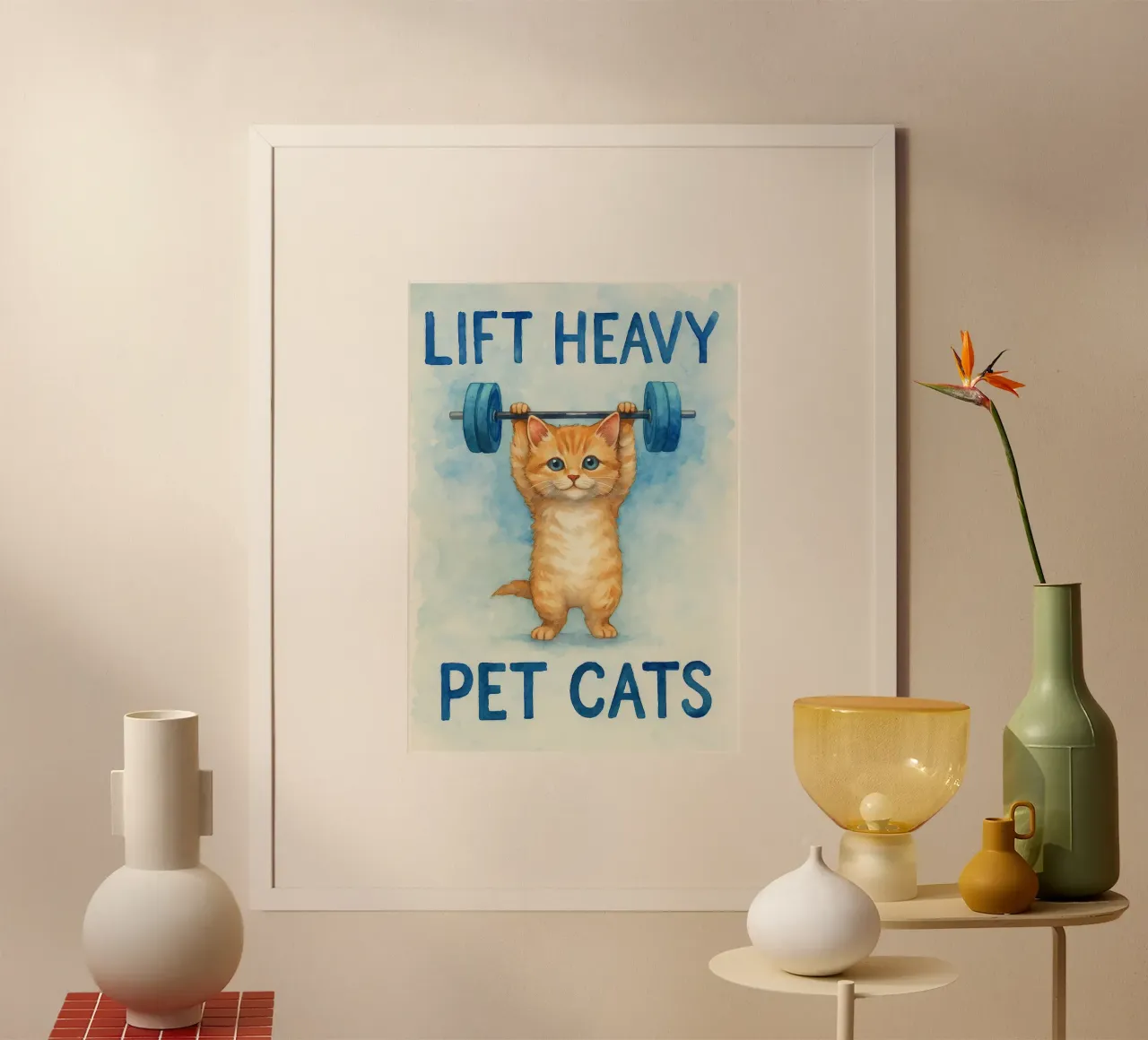 sollevare gatti domestici pesanti poster da cepeducks