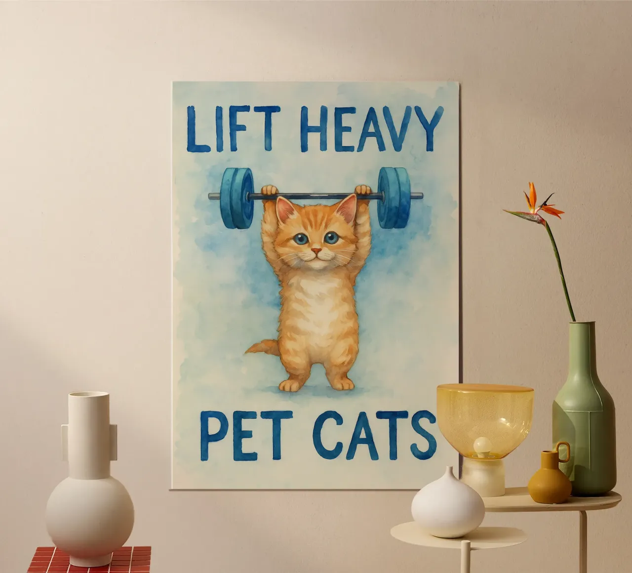 sollevare gatti domestici pesanti poster da cepeducks