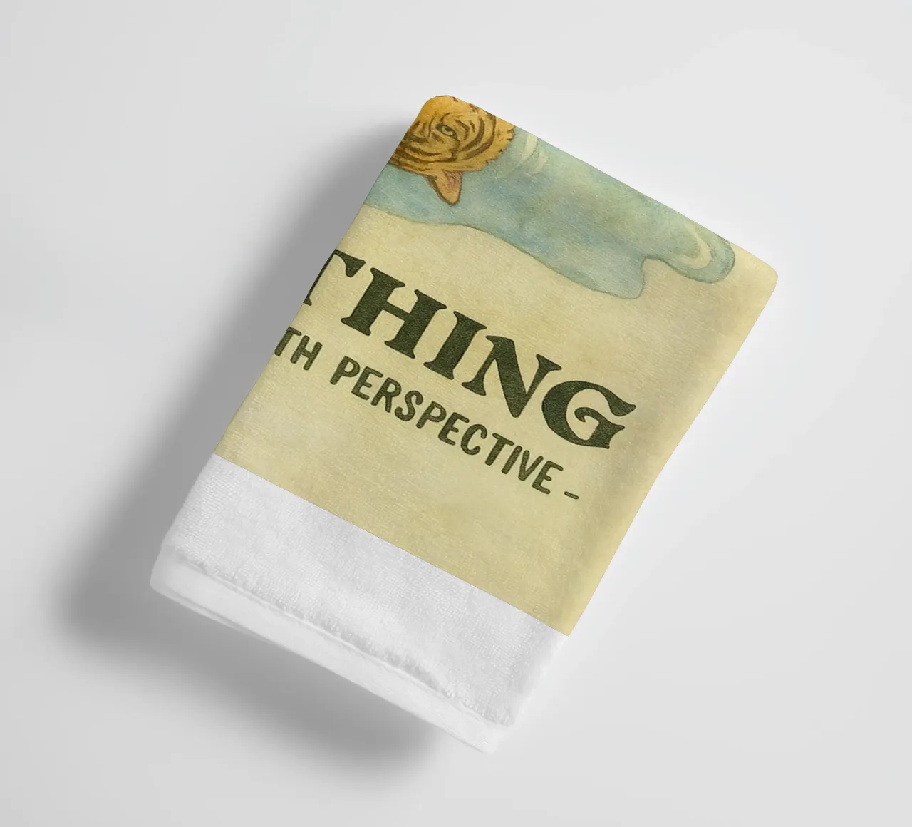 mindset is everything cat towel by cepeducks