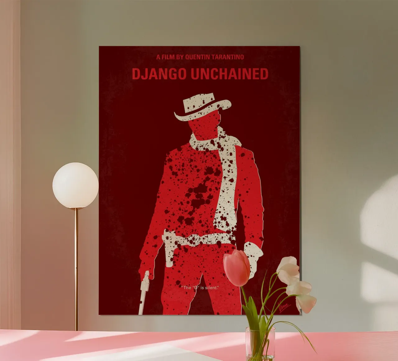 Django Unchained di Chungkong poster con telaio in plastica da jammie
