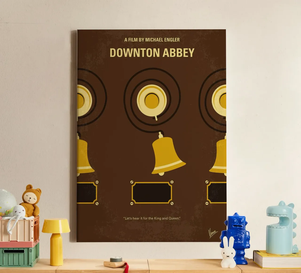 Downton Abbey door Chungkong canvas met Baklijst van jammie