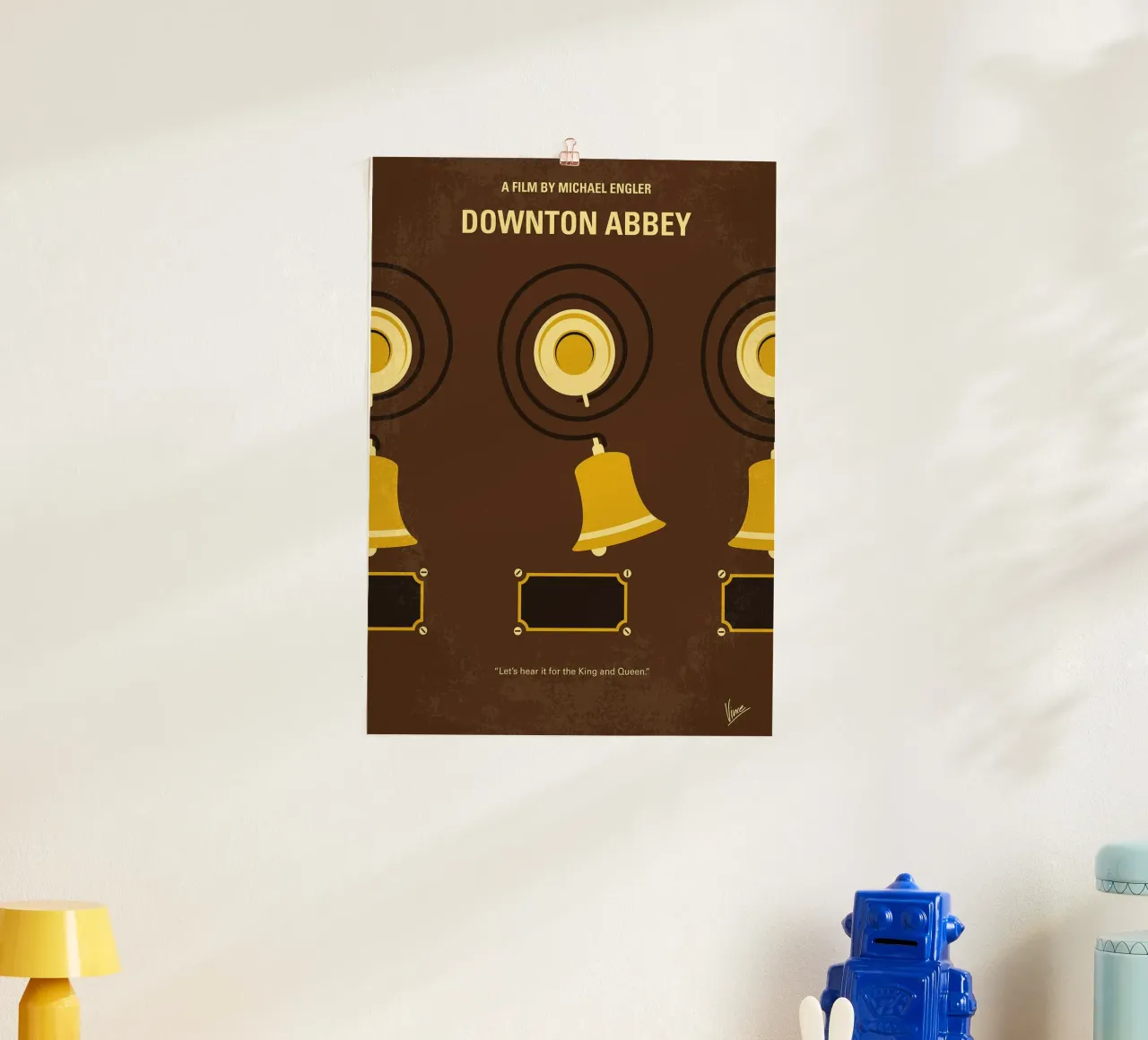 Downton Abbey di Chungkong poster con telaio in plastica da jammie