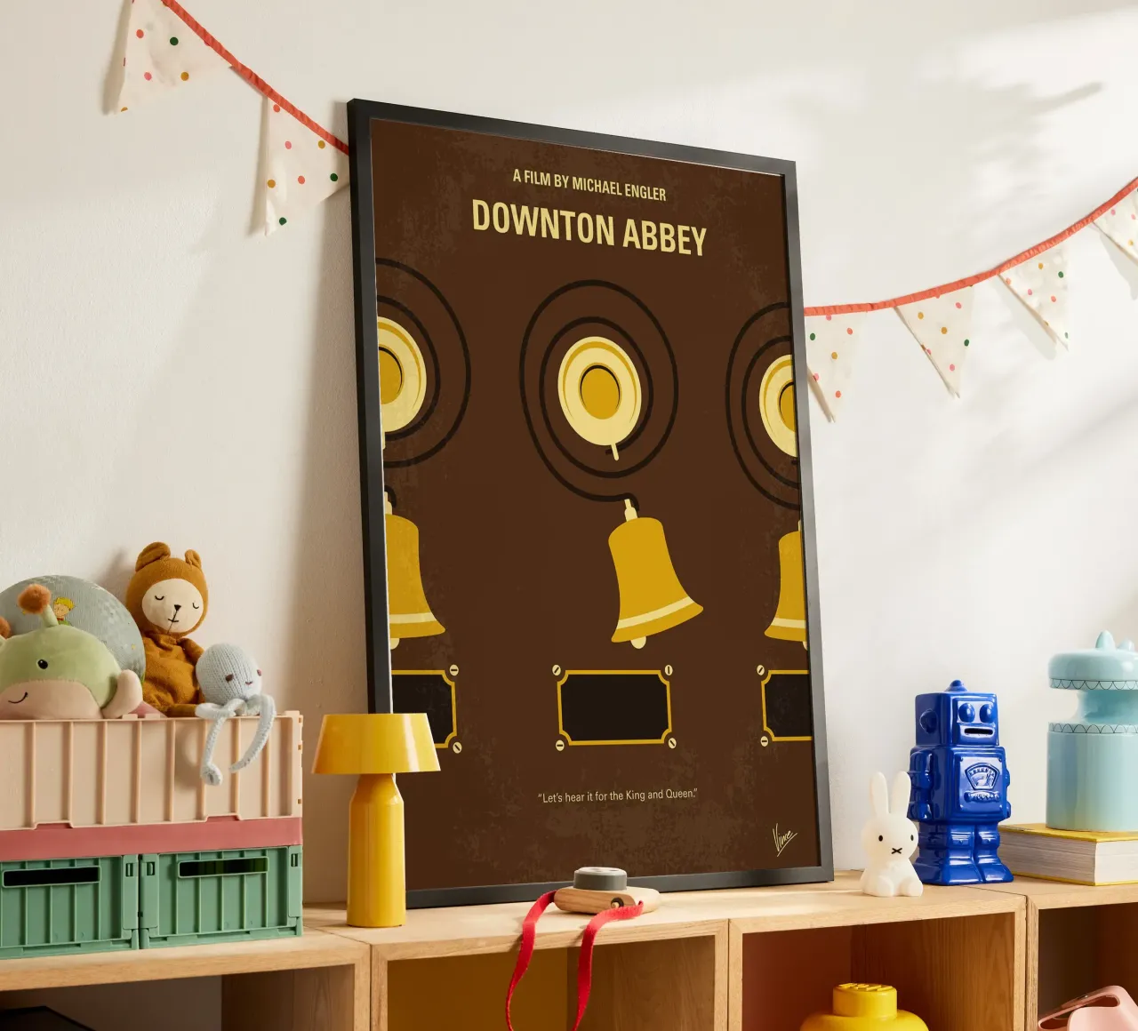 Downton Abbey di Chungkong poster con telaio in plastica da jammie