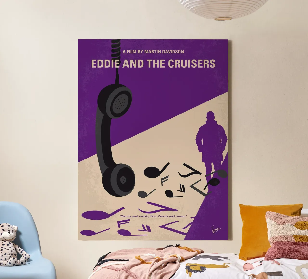 Eddie und die Kreuzfahrer von Chungkong Leinwand mit Schattenfugenrahmen von jammie